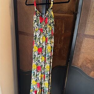 Natural Life Floral Dress with Red and Yellow